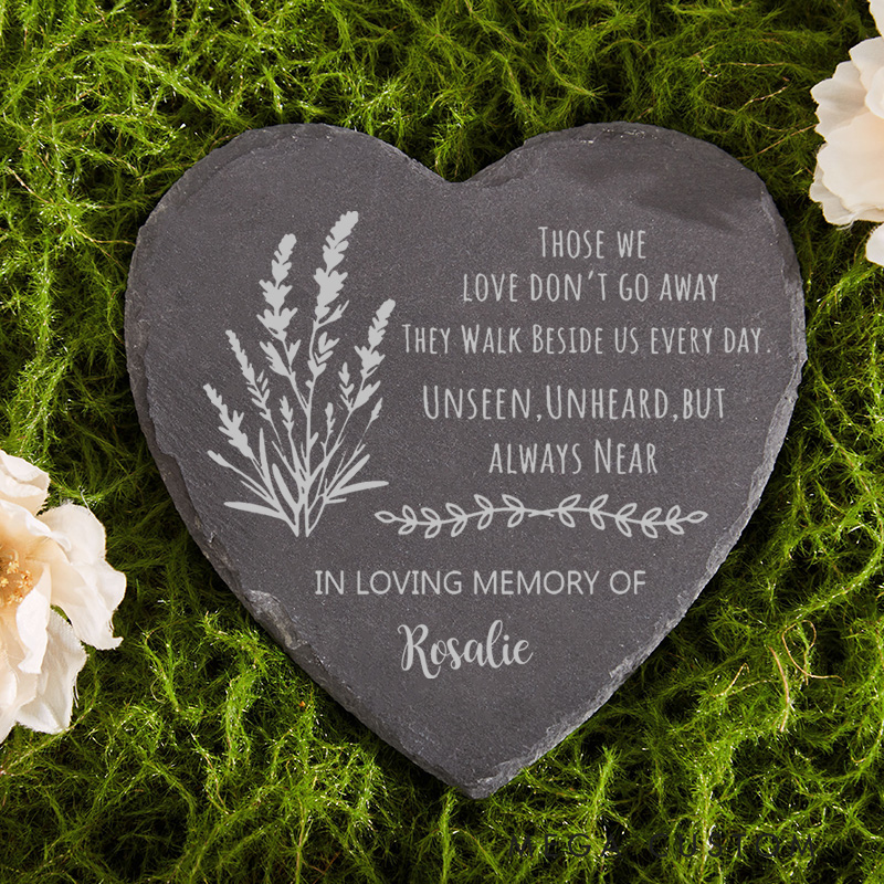 Personalized Memorial Stone for Loss of Loved One Grave Marker Sympathy Gift Remembrance Stone for Memorial Garden Custom Memorial Name Stone
