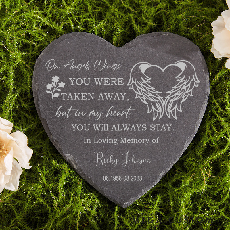 Personalized Memorial Garden Stone Engraved Always And Forever In Our Hearts Sympathy Gifts Remembrance Bereavement Gifts