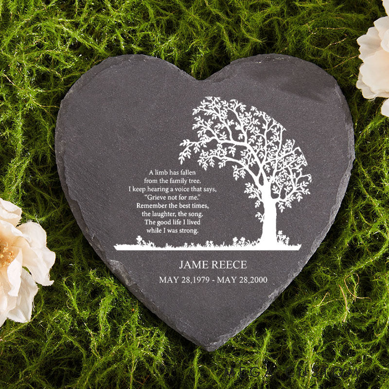 Personalized Memorial Garden Stone Sympathy Gift Decor Those We Love Don't Go Away Memorial Bereavement in Memory of Loss of Loved One Condolence Gift