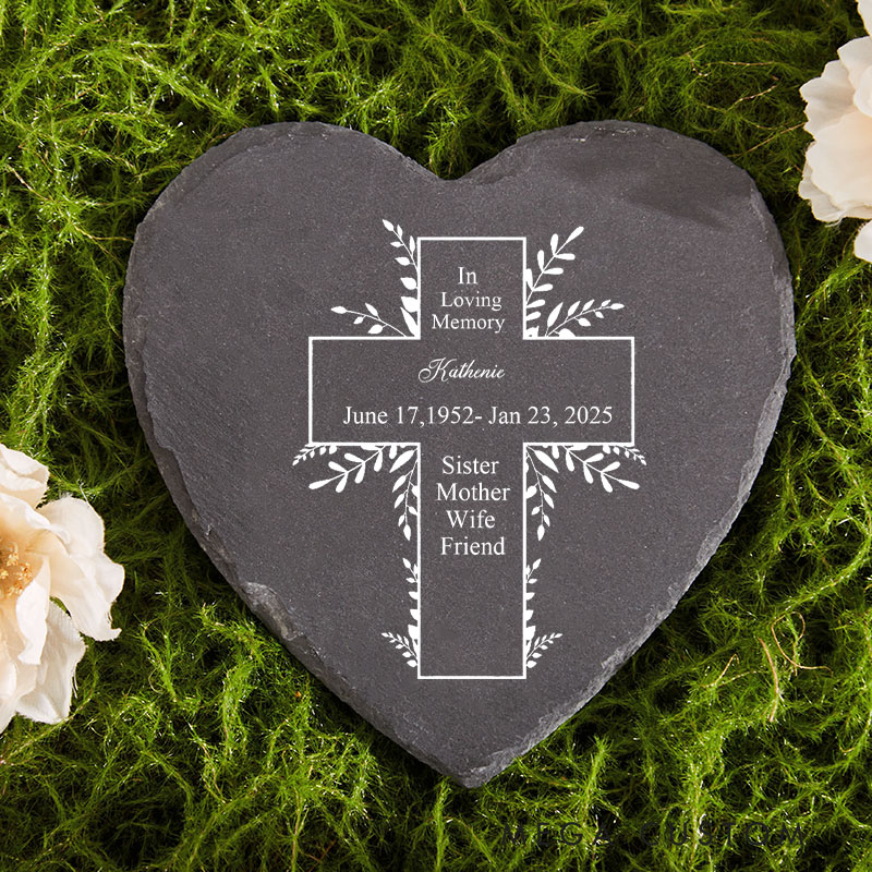 Personalized Memorial Stone Sympathy Gift Real Slate Poem Keepsake Remembrance Bereavement Plaque in Memory of Loss of Loved One
