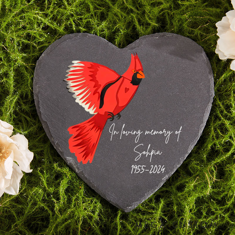 Personalized Memorial Garden Slate Stone Memorial Plaque Sympathy Gifts for Loss of Loved One Remembrance Bereavement Keepsake