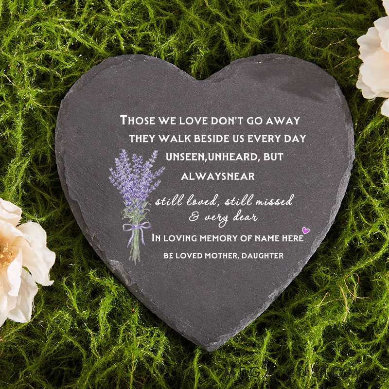 Personalized Memorial Garden Stone for Loss of a Loved One Those We Love Don't Go Away Memorial Bereavement in Memory of Condolence Gifts 