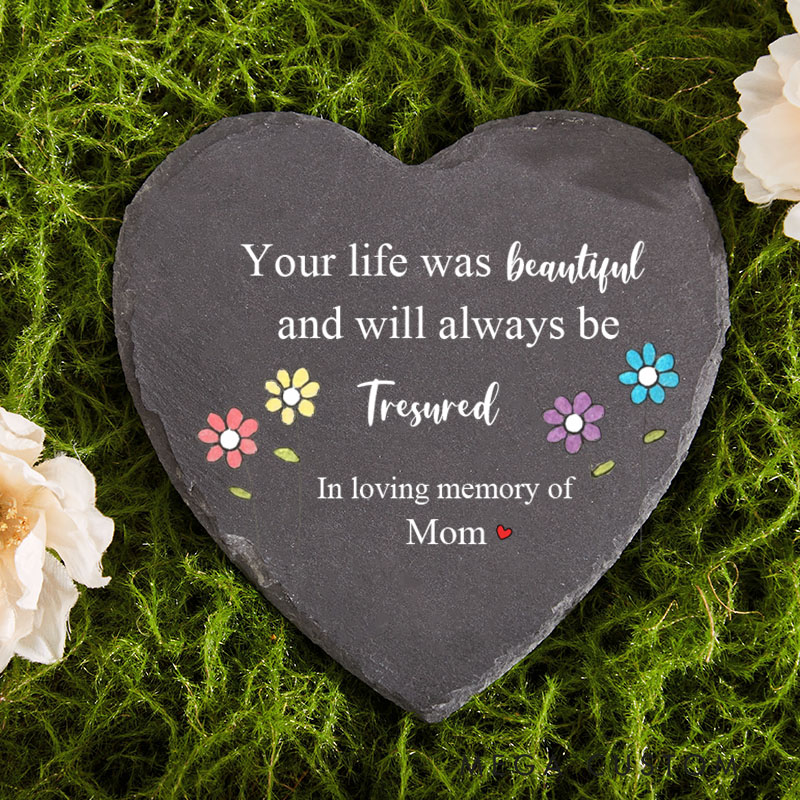 Personalized Memorial Stone for Loss of Loved One Remembrance Stone in Loving Memory Gift Custom Sympathy Gift Bereavement Plaque