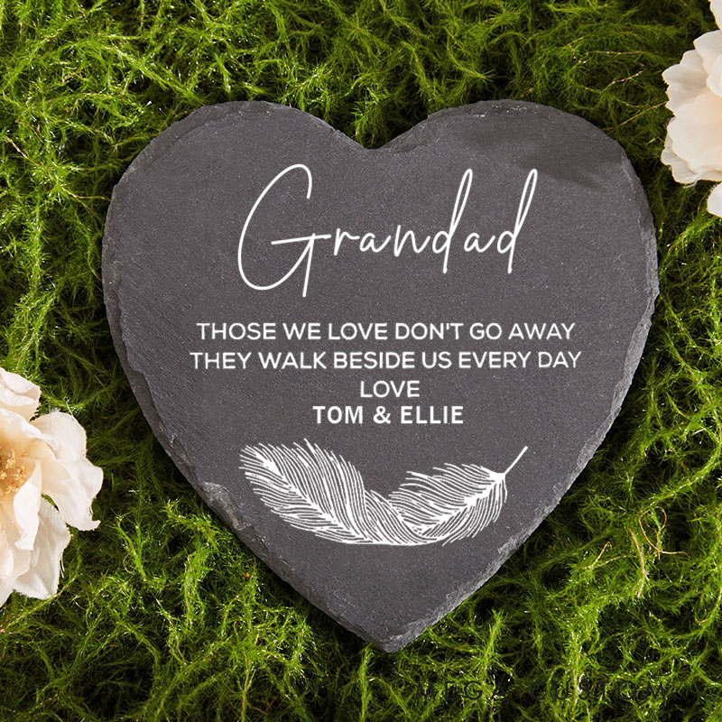 Personalized Memorial Garden Stone for Loss of Loved One Grave Ornament Marker Remembrance Sympathy Gift Grave Those We Love Don't Go Away