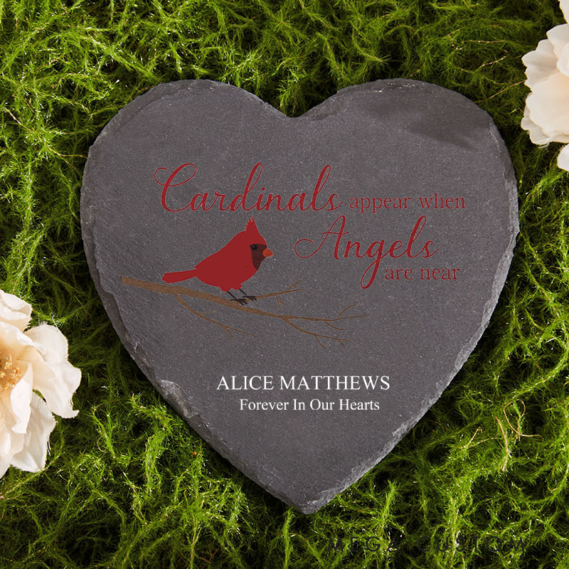 Personalized Cardinal Memorial Stone Sympathy Gift for Loss of Loved One in Loving Memory Gifts Remembrance Bereavement Keepsake Gift