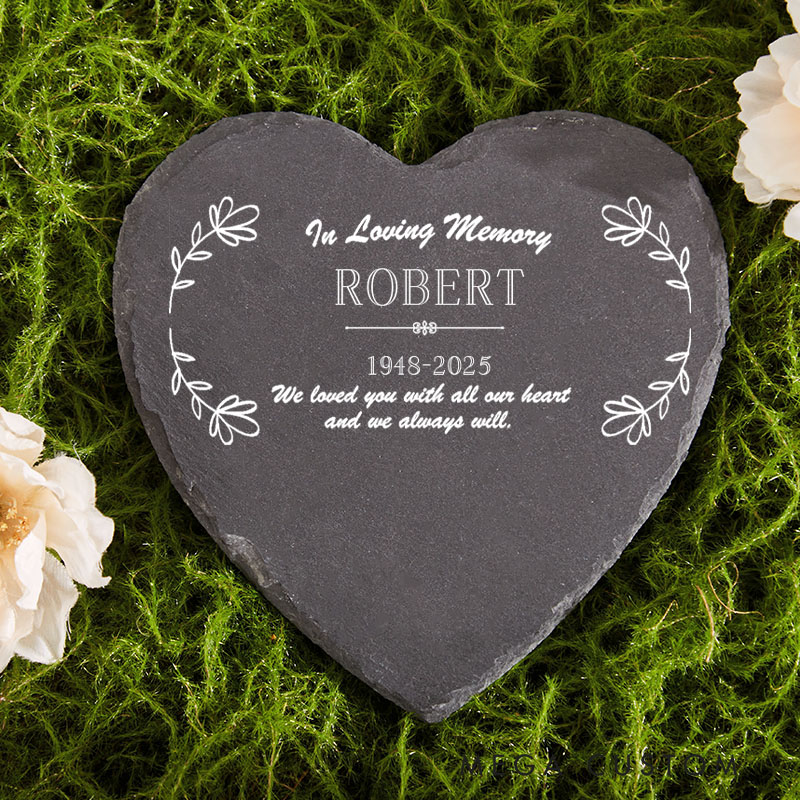 Personalized Memorial Stone for Loss of Loved One in Loving Memory Memorial Stone Loved Ones Memorial Plaque Sympathy Gift Tribute Cemetery Decor