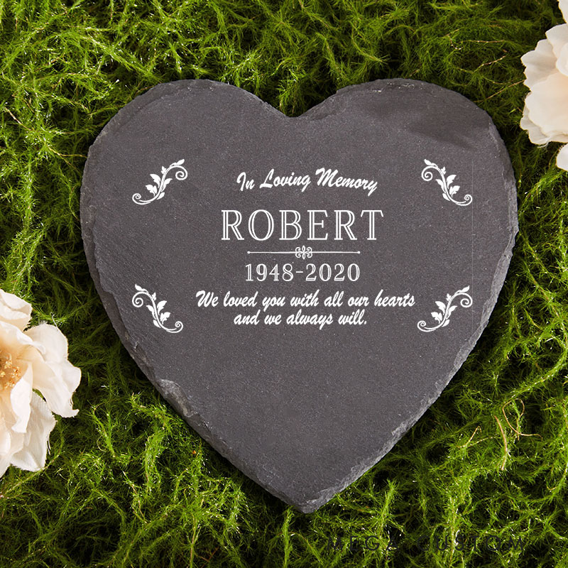 Personalized Memorial Stone for Loss of Loved One in Loving Memory Memorial Stone Loved Ones Memorial Plaque Sympathy Gift Tribute Cemetery Decor 