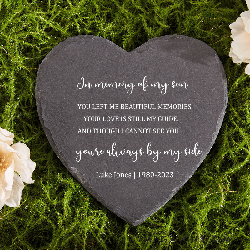 Personalized Memorial Stone for Memory of a Loved One in Loving Memory Gift Memorial Plaque Sympathy Gift Tribute Cemetery Decor 