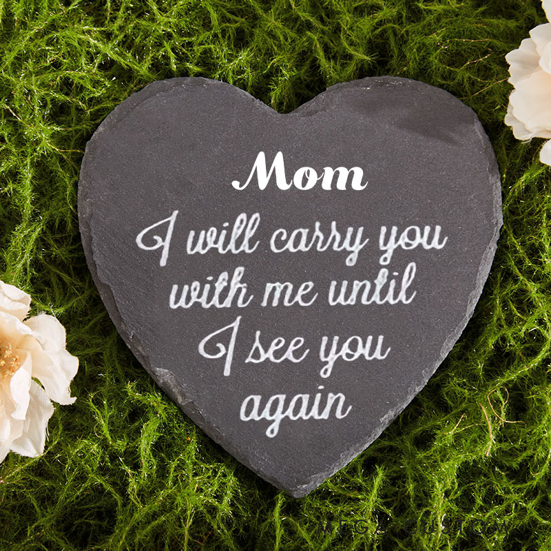 Personalized Memorial Garden Stone in Memory of Flat Garden Stone Sympathy Gift for Loss of Loved One Weatherproof Grave Marker