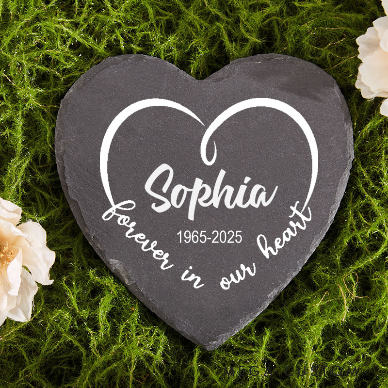 Personalized Memorial Garden Stone for Loss of Loved One Memorial Headstone for Outdoors Weatherproof Grave Marker Sympathy Gift 
