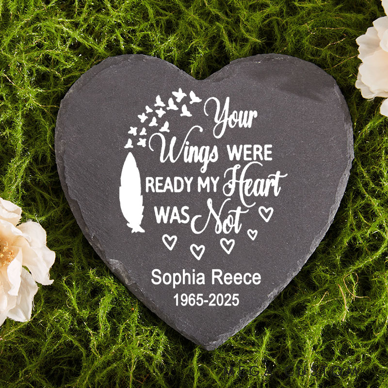 Personalized Memorial Garden Stone Custom Sympathy Garden Stone for Loss of Loved One in Loving Memory Gift Weatherproof Grave Marker