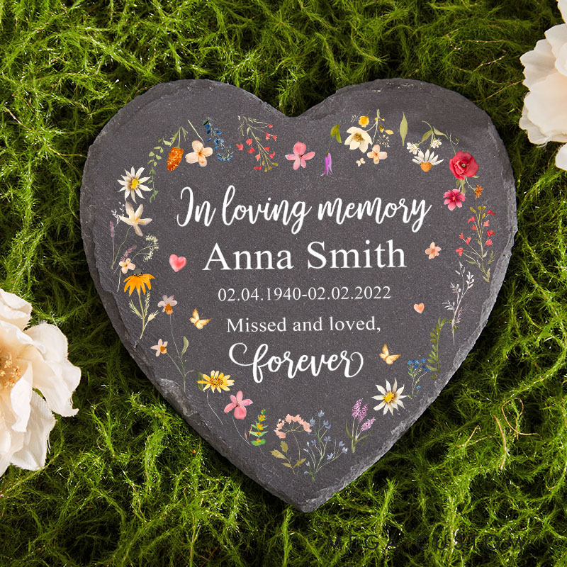Personalized Memorial Stone Remembrance Stone for Home or Garden in Loving Memory Gift Memorial Gift For Loss of Loved One Funeral Gift
