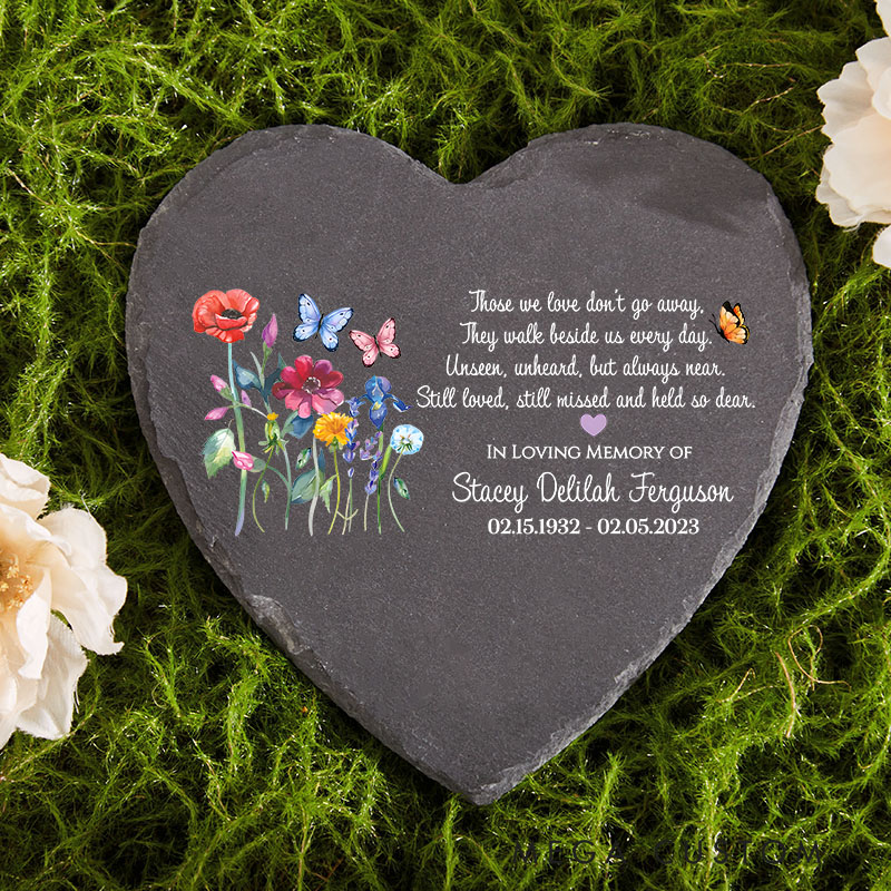 Personalized Memorial Stone for Loss of Loved One Sympathy Gifts Cemetery Rock Stepping Stones Bereavement Gift Funeral Gift 