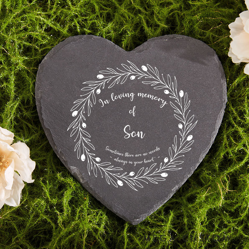 Personalized Memorial Garden Stone for Loss of Loved One Cemetery Grave Decoration Tombstone for Cemetery Sympathy Gift Funeral Gift 
