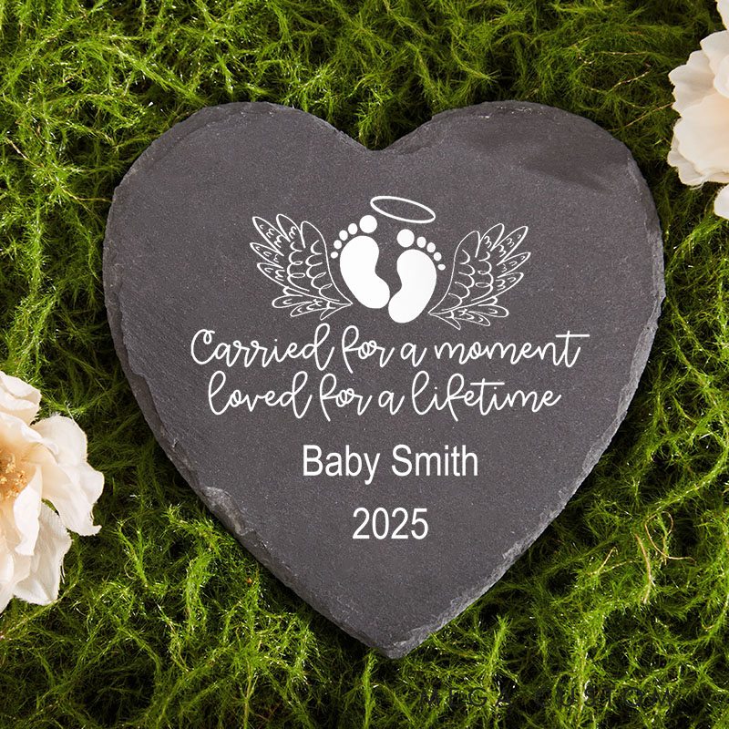 Personalized Baby Loss Stone Miscarriage Memorial Stone Infant Loss Gift for Mothers Memorial Keepsake Infant Loss Sympathy Gift Grave Markers 