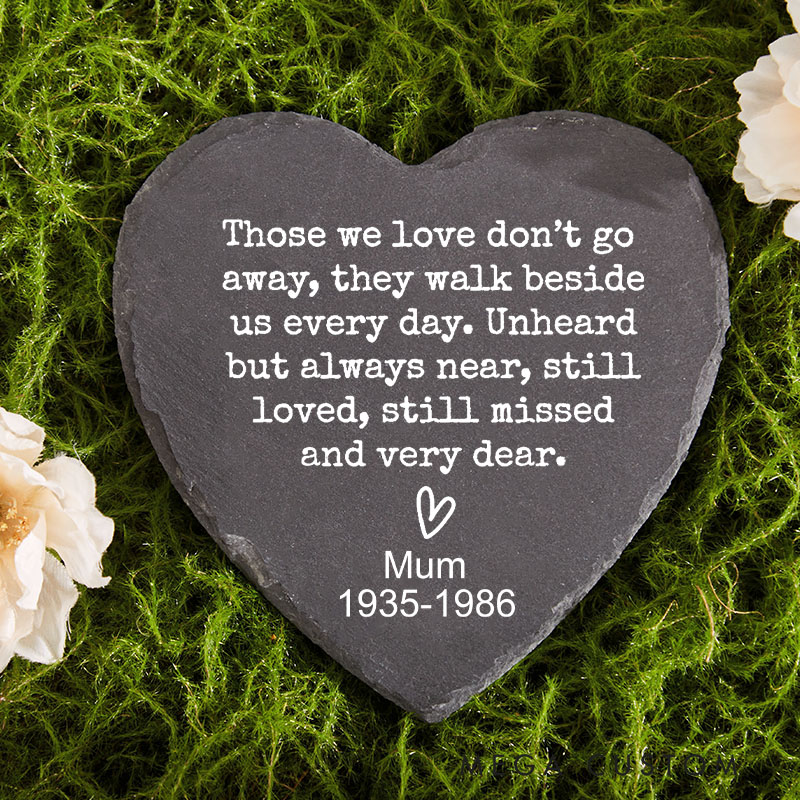 Personalized Memorial Stone Sympathy Gift for Loss of Loved One Bereavement Gift Those We Love Don't Go Away Loss Loved One Memorial Garden Stone