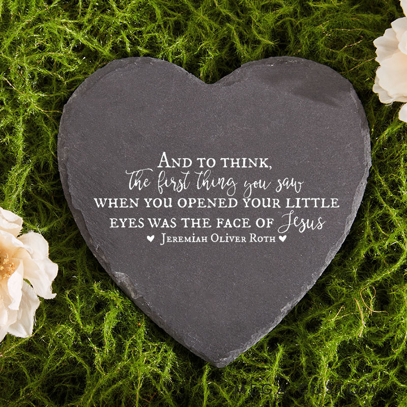 Personalized Baby Memorial Stone Infant Loss Miscarriage Gift Memory Garden Stone Infant Loss Keepsake Pregnancy Loss Keepsake