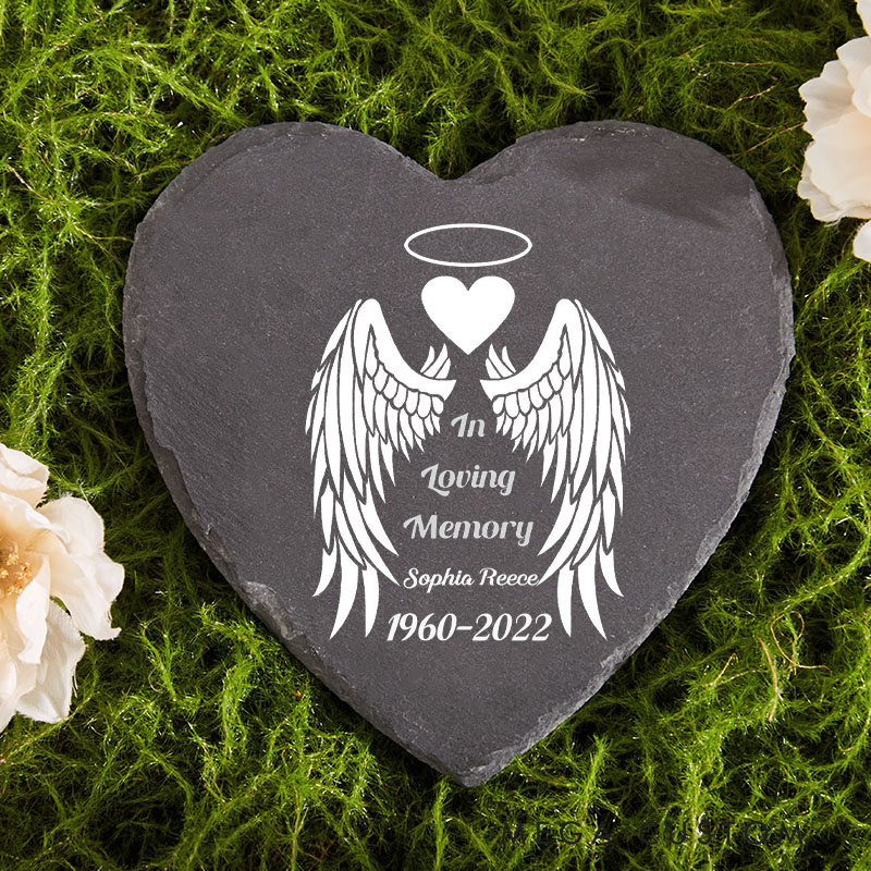 Personalized Memorial Loss Stone in Loving Memory Garden Stone Custom Funeral Grave Marker Bereavement Gift Sympathy Gift for Loss of Loved One