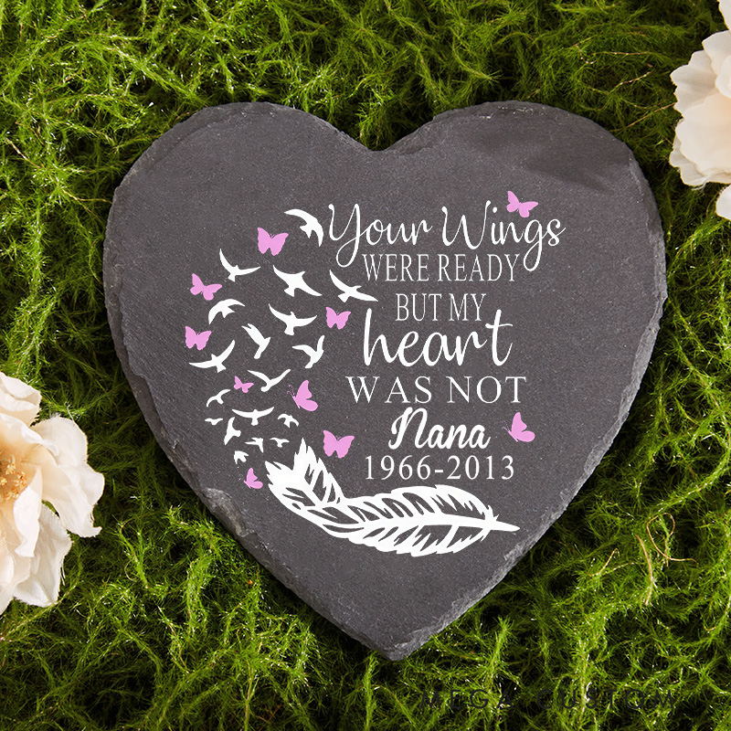 Personalized Memorial Stone Grief Gift Custom Name and Dates Memorial Garden Stone for Loss of Loved One Sympathy Gifts Grave Markers for Cemetery