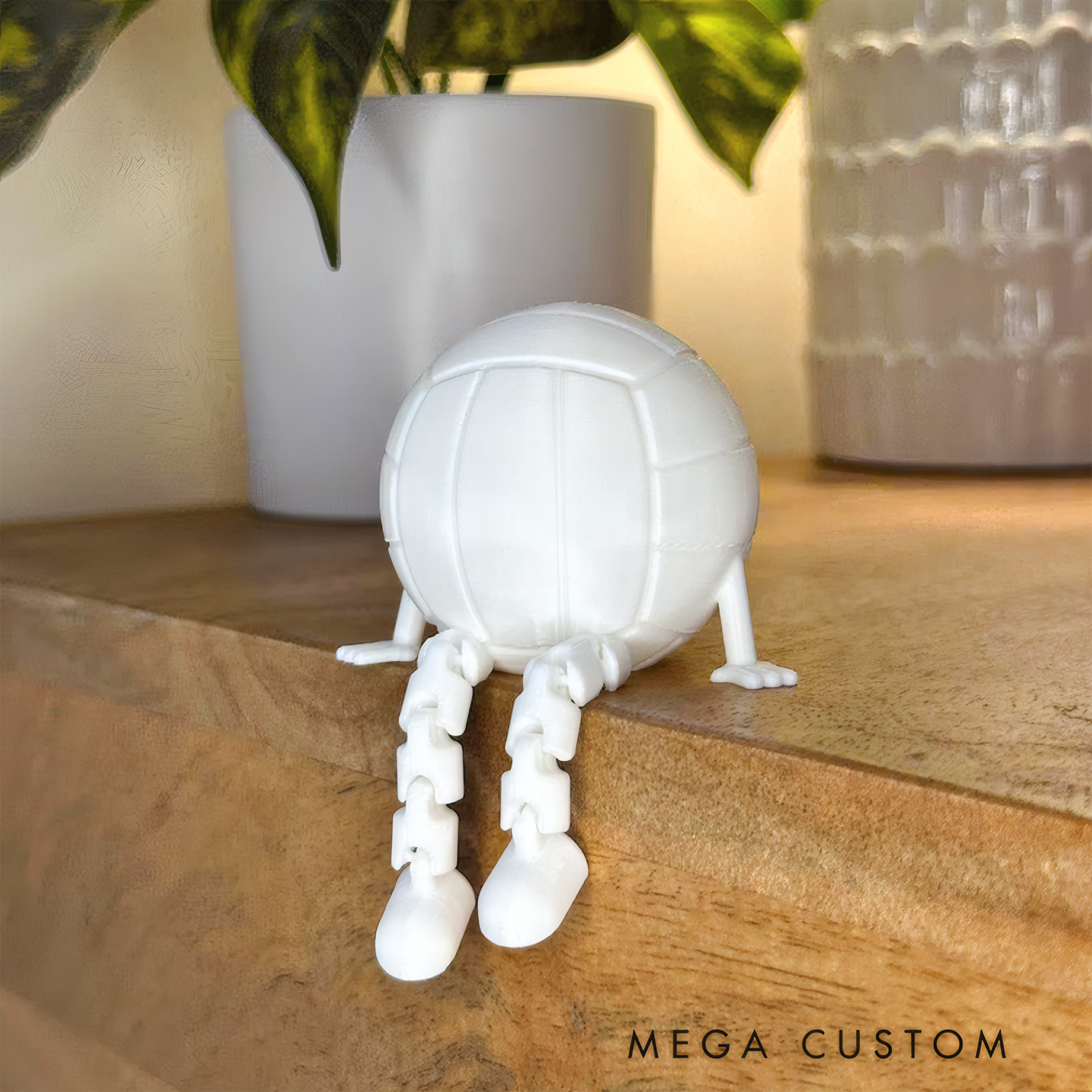 Personalized Basketball Football Volleyball Sports Ball Themed Figurines Creative 3D Printed Decorations