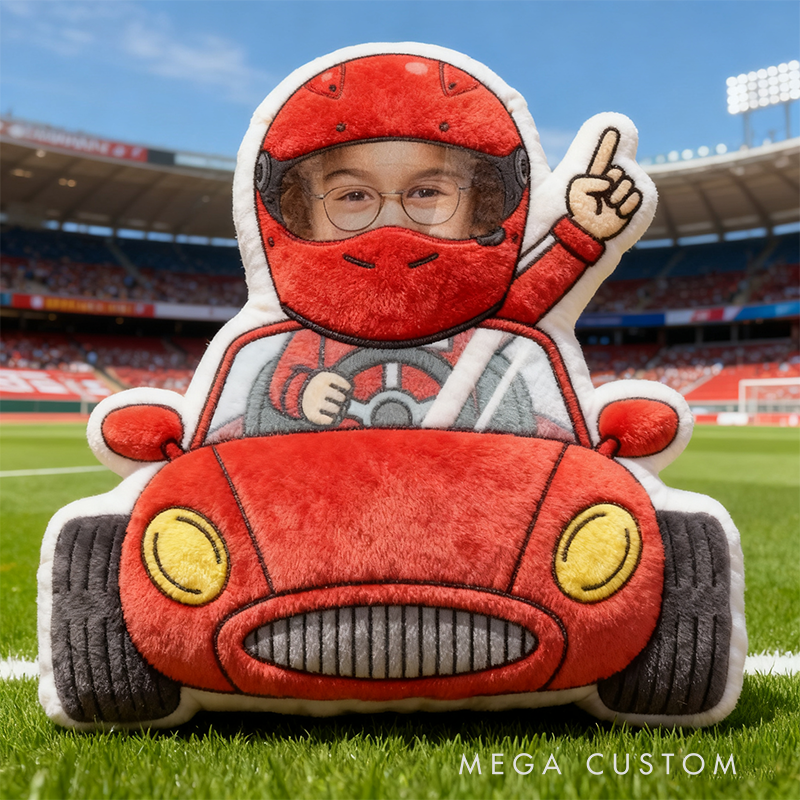 Personalized Racing Driver Pillow with Custom Name Graphic 3D Print Pillow 