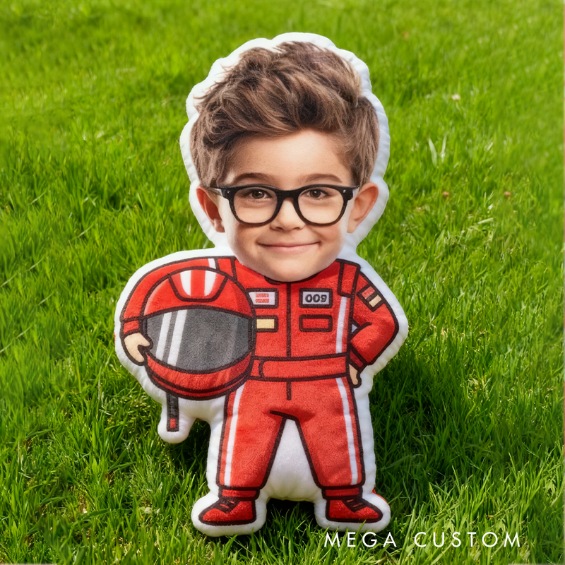 Personalized Racing Driver Pillow with Custom Photo Graphic 3D Print Pillow 