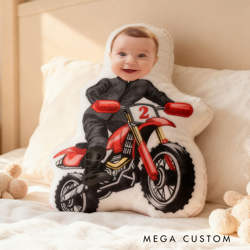 Personalized Racing Driver Pillow with Custom Photo Graphic 3D Print Pillow 