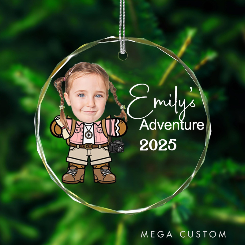 Personalized Travel Ornament Adventure 2025 Travel Gift for Kids