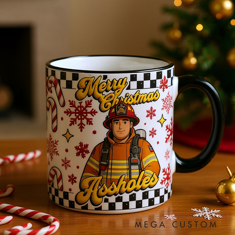Personalized Firefighter Mugs Custom Firefighting Themed Mug for Boys