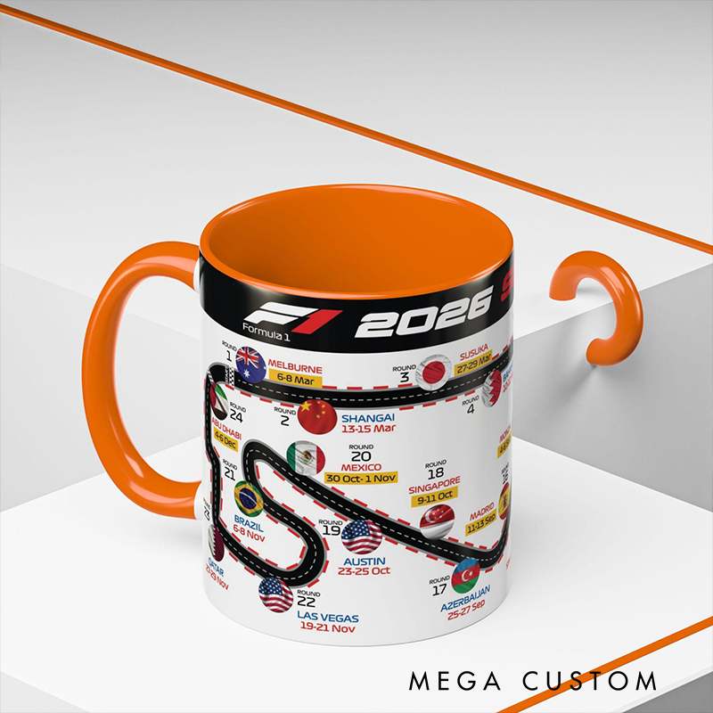 Personalized The Race Season 2026 Mug Racing Themed Mug Custom Racing Speed Lover Mug Xmas Gift 