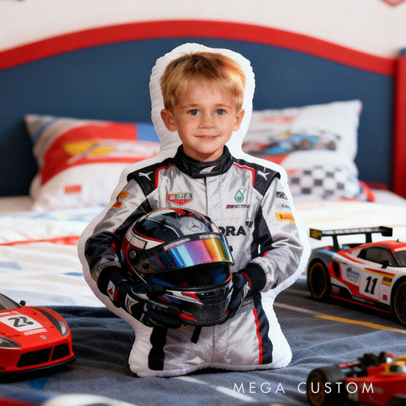 Personalized Face Portrait Pillow Best Gift for Car Enthusiasts