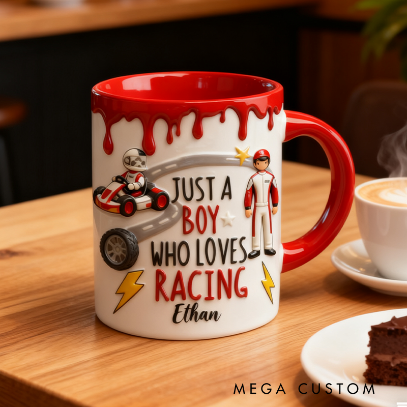 Personalized Racing Themed Mug Custom F1 mug Car Lover Mug Xmas Gift 