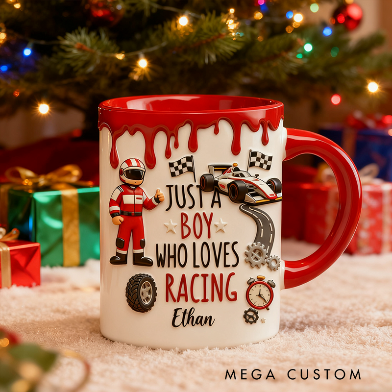 Personalized Racing Themed Mug Custom F1 mug Car Lover Mug Xmas Gift 