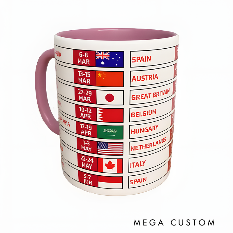 Personalized The Race Season 2026 Mug Racing Themed Mug Custom Racing Speed Lover Mug Xmas Gift 