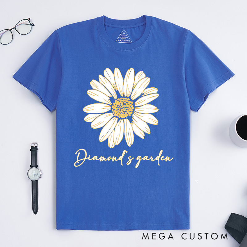 Personalized Daisy Classic T-Shirts Wildflower Shirt Floral Shirt Gift Plant Lover Gift Gardening Lover Gift Flower Tee Plant Lover Tee