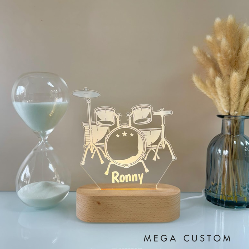 Personalized Night Light Custom LED Lamp for Music Lovers Perfect Gift for Trumpet Players Unique Room Decor