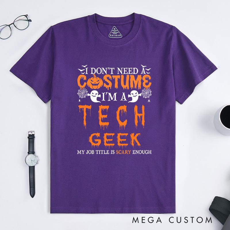 Personalized Always a Programmer Halloween T-Shirt Technology Computer Lover Shirt Gift for Geek
