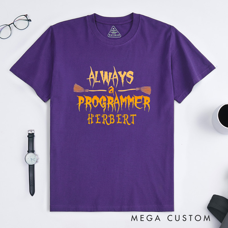 Personalized Geek Halloween T-Shirt Technology Computer Lover Shirt Halloween Gift for Geek Nerd