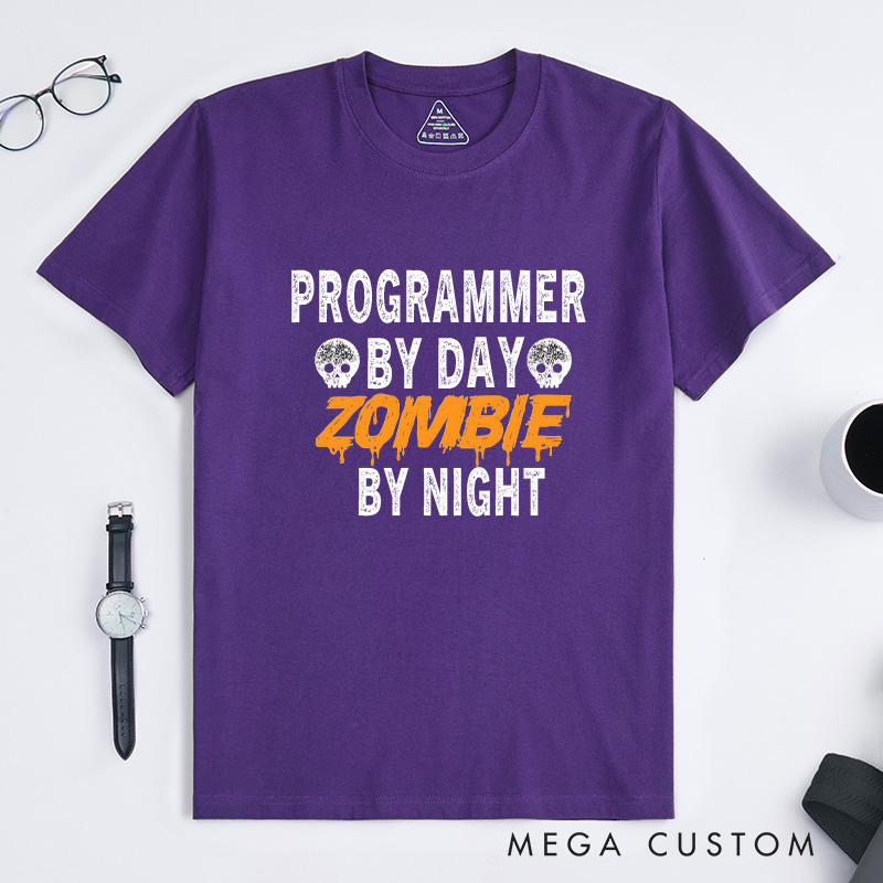 Personalized Programmer Lover Halloween T-Shirt Technology Computer Lovers Shirt Gift for Geek
