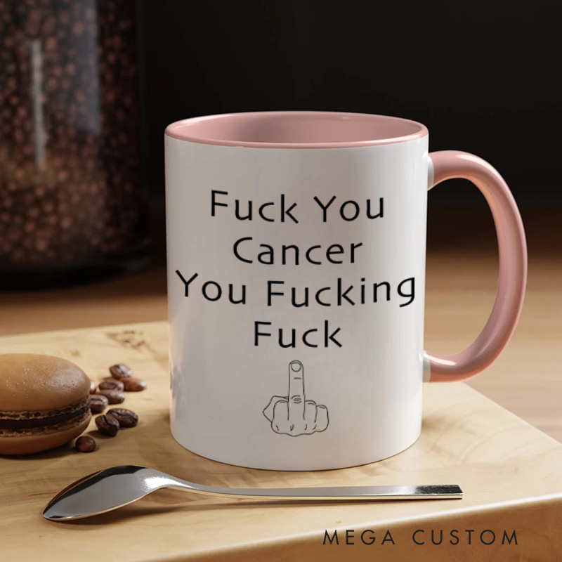 Personalized Bold Cancer Survivor Statement Mug with Motivational and Empowering Quote for Fighters Mugs