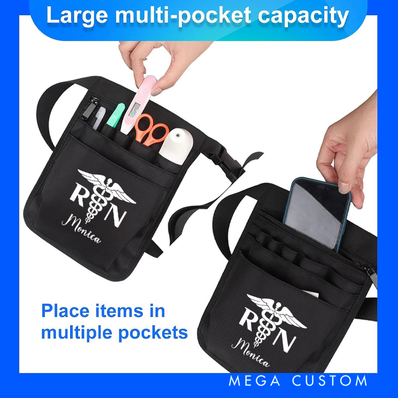 Personalized Nurse Tool Belt Nurse Waist Bag Nurse Fanny Pack Organizer Belt Nurse Hip Pack Nurse Assistant Gift 