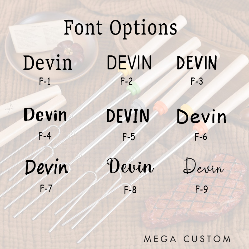 Personalized Campfire Telescopic Marshmallow Roasting Sticks Gift for Camping Outdoor