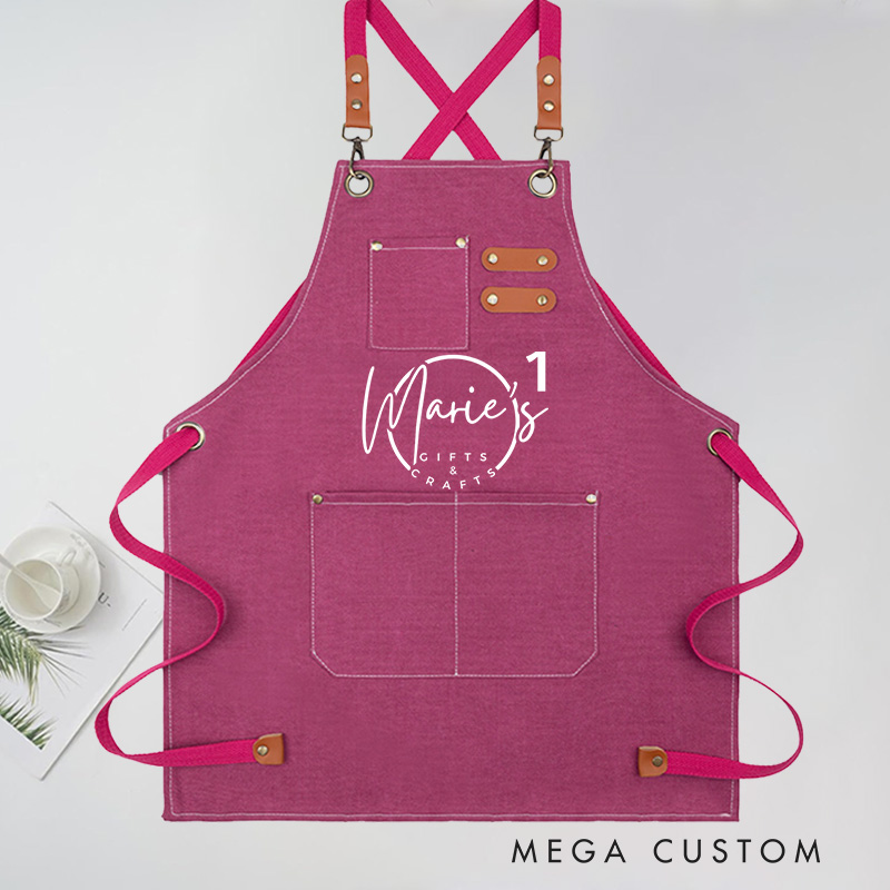 Personalized Gifts Crafts Aprons Garden Apron with Name Green Planting Apron Gardening Apron with Pockets 