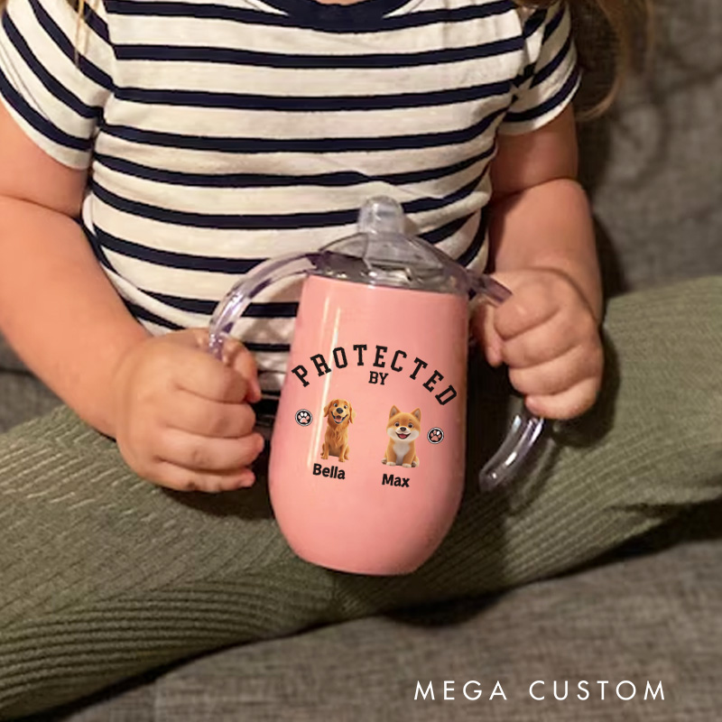 Personalized Dog Guardianship with Charming Pet Illustrations for Little Ones Sippy Cup