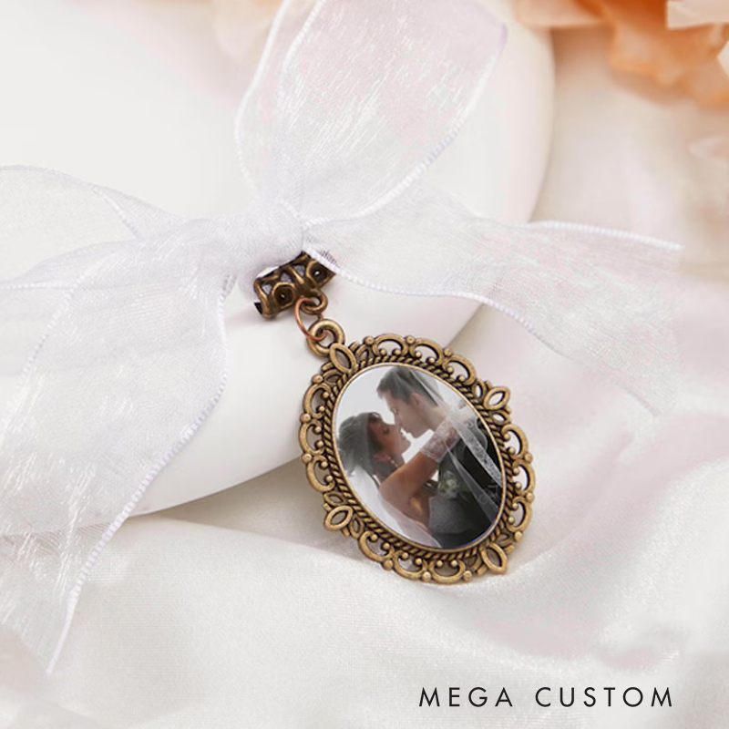 Personalized Bouquet Photo Charm Wedding Bouquet Charm with Photo Bridal Bouquet Photo Charm Wedding Memorial Gift Bride Keepsake