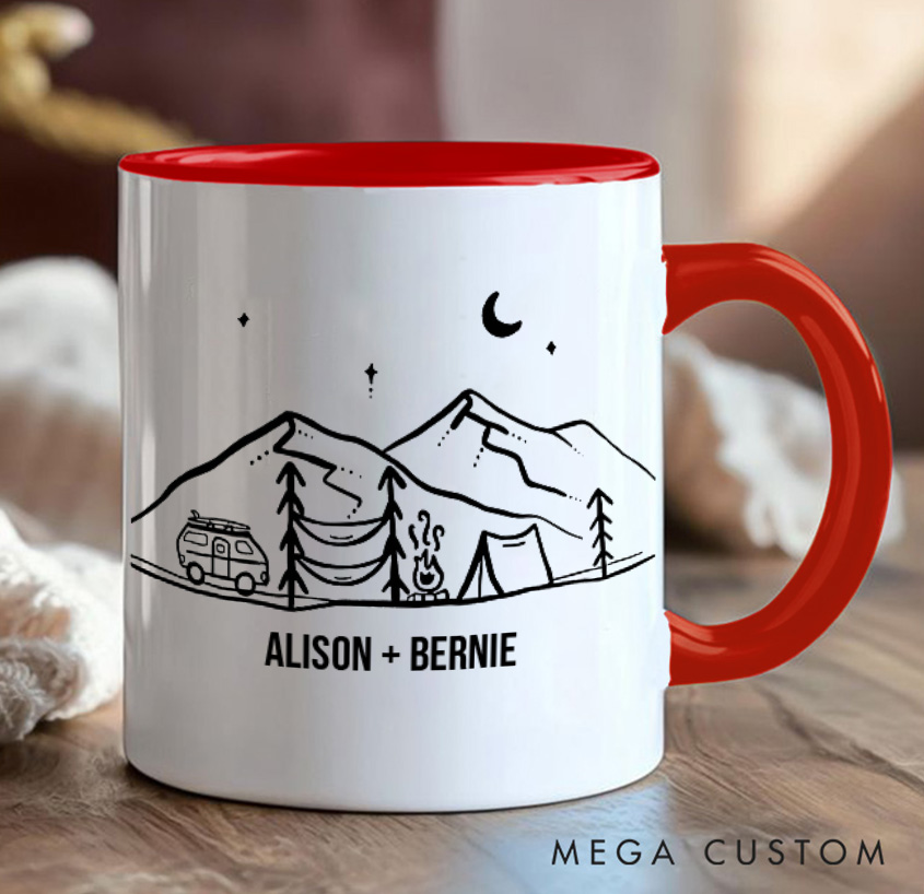 Personalized Camping Adventurers Hiking Mug Gift for Travel Outdoors Lovers