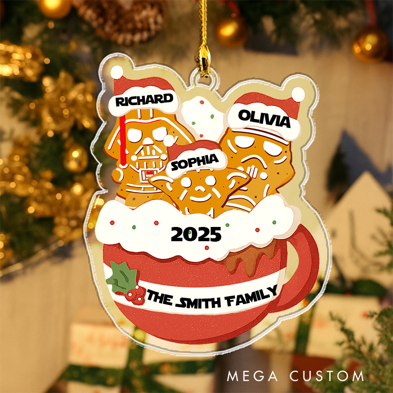 Personalized Star Inspired Gingerbread Christmas Ornament 2025 Acrylic Family Ornament Movie Christmas Gift Film Xmas Gift Christmas Decor
