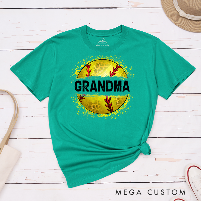 Personalized Softball T-Shirt Customizable Text with Bold and Stylish Softball Graphic Perfect for Proud Fans and Supporters