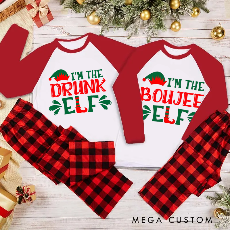 Personalized Elf Family Christmas Pajama Sets Family Matching Family Pajama Sets Christmas Gifts Personalized Elf Pajama Sets