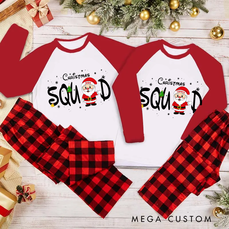 Personalized Family Matching Christmas Squad Pajama Sets Family Christmas Pajama Sets Very Merry Christmas Party